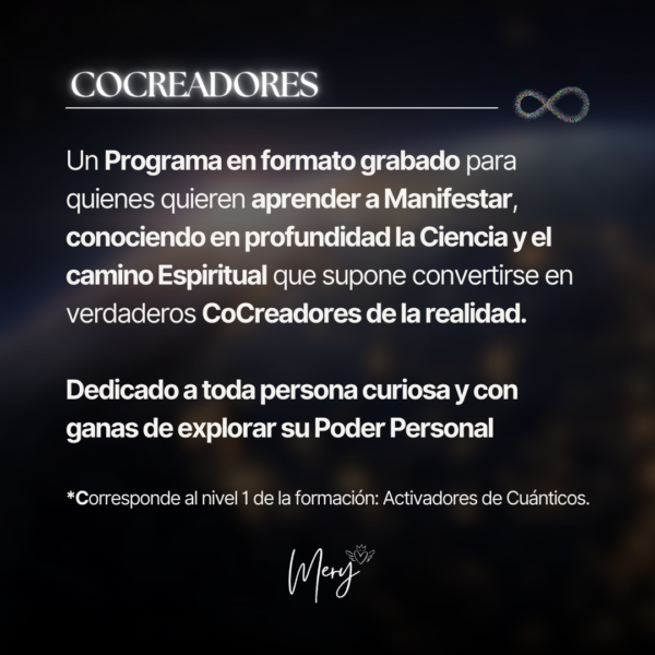 COCREADORES, la Ciencia y la Espiritualidad de Manifestar