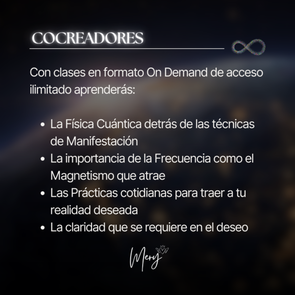 COCREADORES, la Ciencia y la Espiritualidad de Manifestar